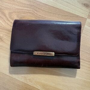 Fossil Dark Brown Leather Wallet